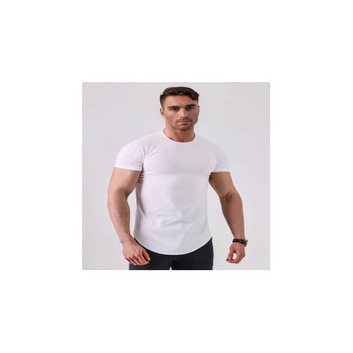 M's Kore Curved Hem T-shirt Muscle Fit Crew Neck